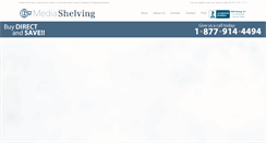 Desktop Screenshot of mediashelving.com