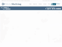 Tablet Screenshot of mediashelving.com